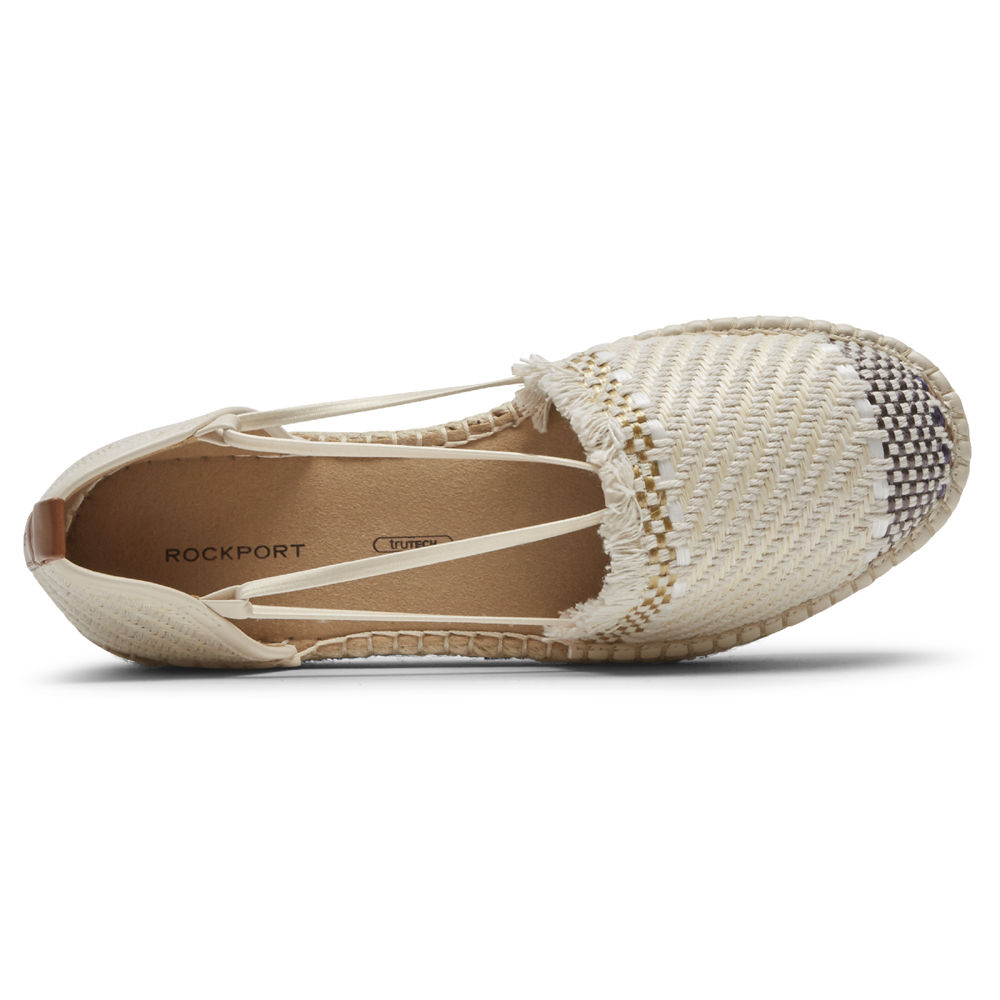 Sapato Vela Rockport Mulher Bege - Seaview Bungee - 08412CBDM